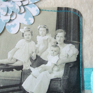 Mother's Day card, greeting card, gift for mom, Vintage photo cards, mixed media, assemblage card, gifts under 10 image 4