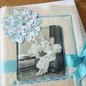 Mother's Day card, greeting card, gift for mom, Vintage photo cards, mixed media, assemblage card, gifts under 10 image 1