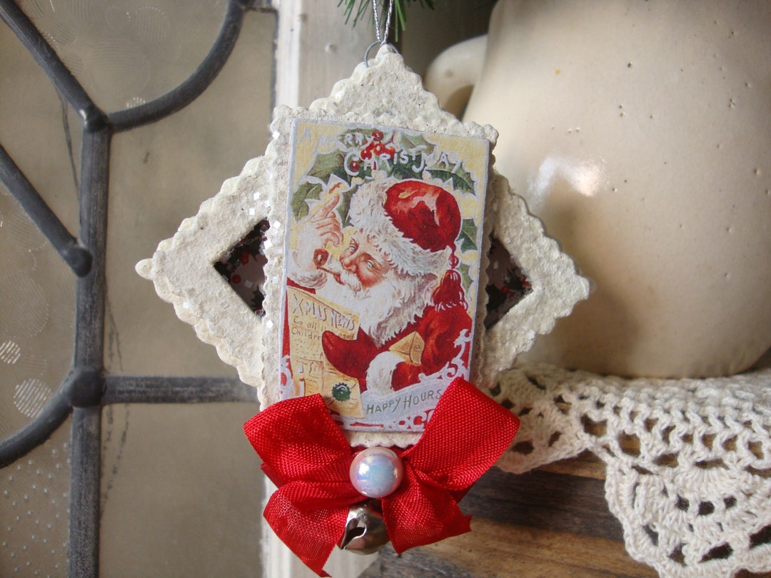 Vintage Style Christmas Ornament, Victorian Christmas Decor, Vintage ...