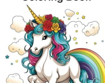 Unicorn coloring pages |Unicorn activities for children | Unicorn coloring pages |Complete set unicorn printables | Printable unicorn bundle