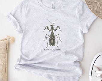 Scientific Entomology Praying Mantis Shirt Gift for Praying Mantis Lover Science Nerdcore Bug T-shirt Nature Lover Insect Tee Weird Shirt
