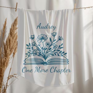 Custom Book Blanket Bookish Blanket Gift Reading Blanket Library Gift for Book Lover Favorite Book Blanket Mushroom Book Microfiber Blanket