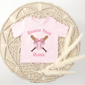 Custom 1st Birthday Shirt Girl Baseball Theme Personalized First Bday Tee Smash Cake Tshirt Little Slugger Birthday Outfit Rookie Year Shirt