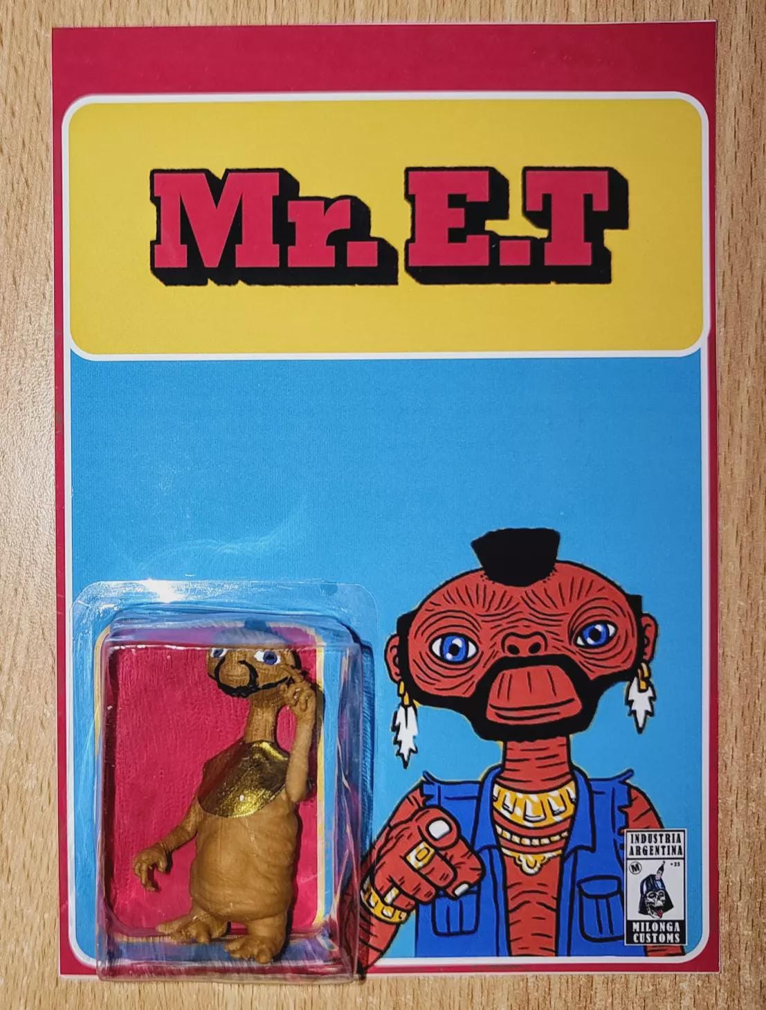 Custom Mr. E.T. Figure ~ E.T. X Mr. T Mashup ~ Fan Art Tribute to