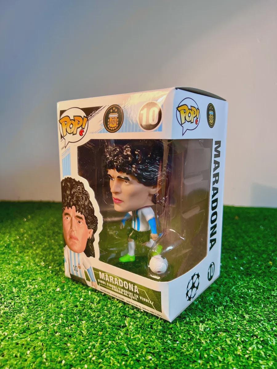 Diego Maradona Custom Figure | Vinyl Collectible | Funko Pop Style