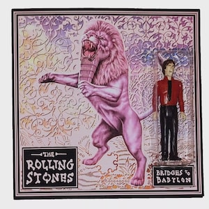 Figurine personnalisée de Mick Jagger ~ hommage aux fans des Rolling Stones ~ édition Bridges to Babylon