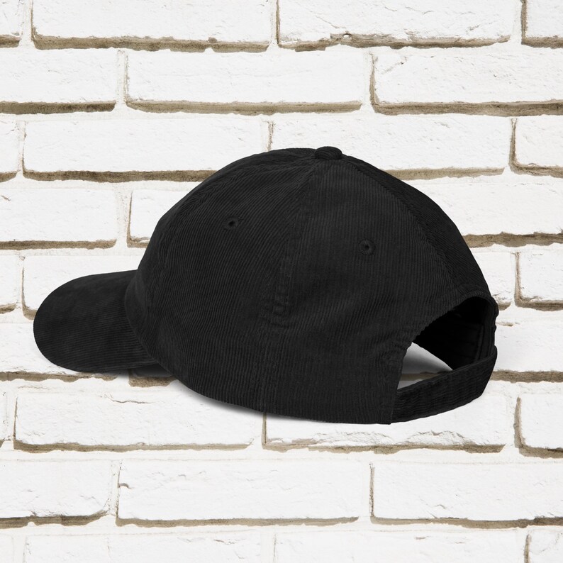 Embroidered Croissant Corduroy Cap, Bread Lover Gift afbeelding 8