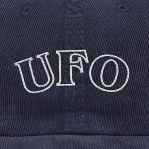 Embroidered Alien UFO Corduroy Cap: Retro Sci-Fi Hat