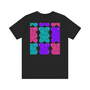 Gummy Jelly T-Shirt, Candy Design Tee, Sweet Treat Shirt, Unisex Jersey Top, Printed Graphic Tees