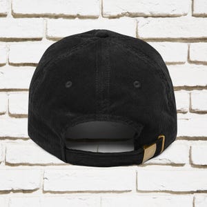 Embroidered Croissant Corduroy Cap, Bread Lover Gift afbeelding 7