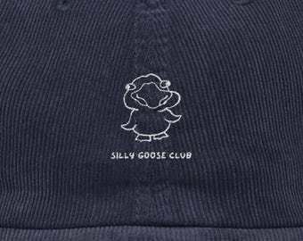 Silly Goose Embroidered Corduroy Hat