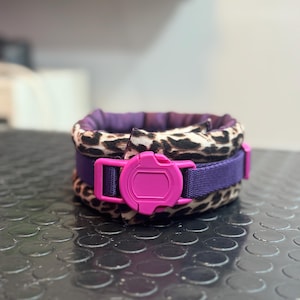 Tangle Free Collar For Poodle / Sighthound/Protective Silky Dog Collar, Hair-Saver Dog Collar, Protective Silky Padded Poodle Collar
