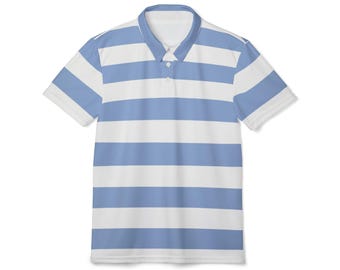 Klassisk randig unisex pikétröja, fritidskläder, sommarmode, present till honom/henne, strandutflyktsskjorta, bekväm t-shirt