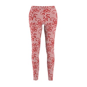 Floral Print Casual Leggings - Stylish Activewear, Trendy Fitness Pants, Unique Gift for Her, Perfect for Everyday Wear