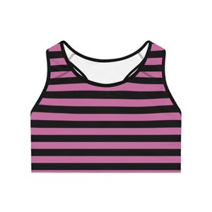 Débardeur Energie Girls – Rayures Noir/rose Vif/jaune, Taille S/M, Neuf Avec étiquettes