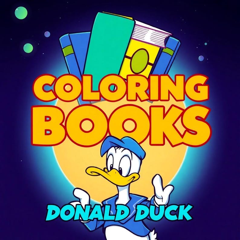 Coloring Book Donald Duck - Etsy