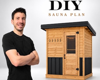 DIY 6x6 Sauna Plan - Insulated Sauna
