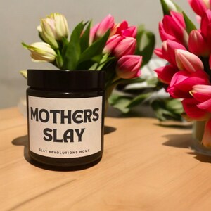 Mothers Slay - Soy Wax Candle - Peony & Blush Suede 120ml