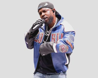 Kendrick Lamar Super Bowl LIX Leather Jacket: Unisex Cosplay PGLang Style