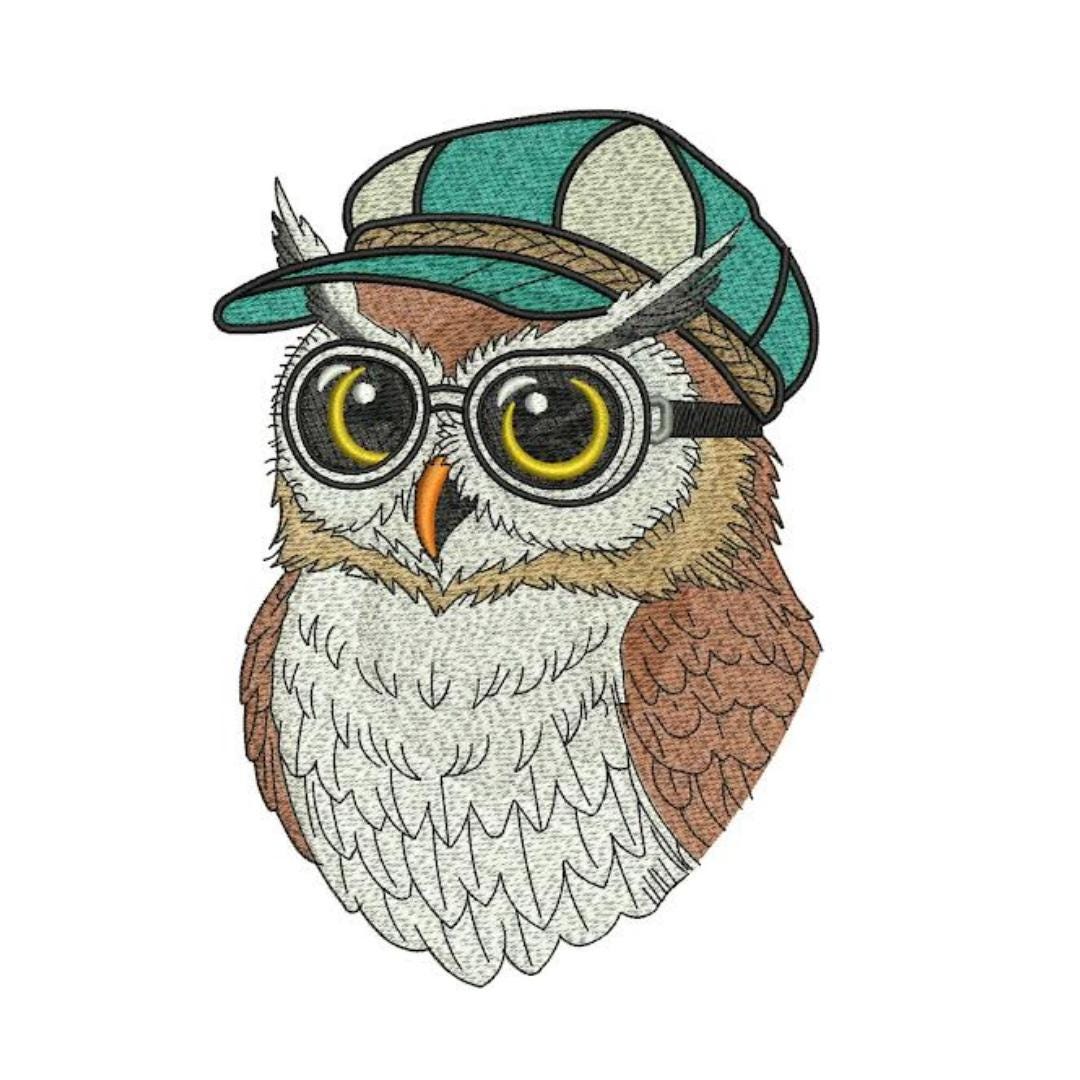 Cute Owl Embroidery Design – 3 Sizes – Kids & Nursery Animal Machine ...