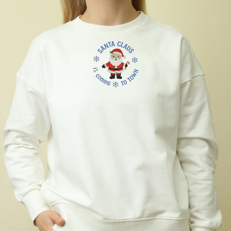 Load File Icon Design Santa Claus Coming Embroidery Design, Christmas Holiday Machine ...