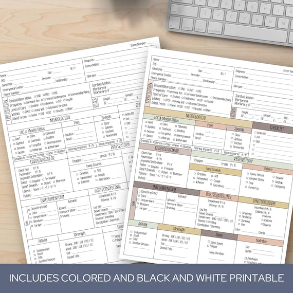 Hospice Nurse Cheat Sheet, Hospice RN Tool, Home Health Nurse Guide, Nursing Report Sheet, Nurse Assessment Checklist, SOC nursing printable