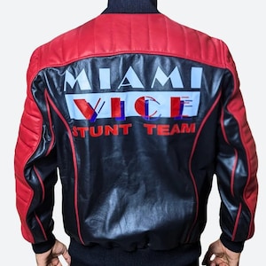 Ryan Gosling The Fall Guy Jacket | Miami Stunt Team Bomber Jacket | Custom Cosplay Jacket for Men | Genuine Leather Jacket | MV41 Reunion