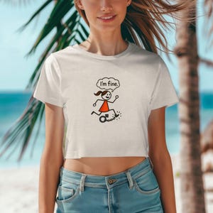 Feminist Tee, Women's T-Shirt, Empowered Female Crop Top, Positive Vibes Shirt, Gender Equality Clothing, Women's Rights Activist Apparel