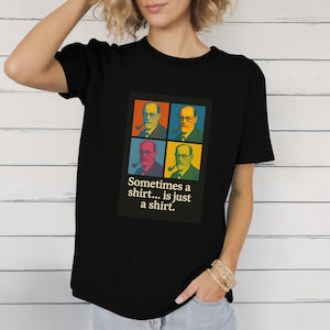 Sigmund Freud Pop Art Tee, Psychoanalysis Unisex Shirt, Psychology Graphic Tee, Mental Health Tshirt, Psychiatrist Gift, Mind Doctor Top