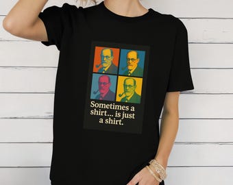 Sigmund Freud Pop Art T-Shirt, Psychology Unisex Tee