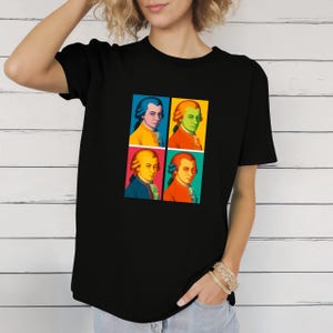 Mozart Unisex Softstyle T-Shirt, Classical Music Tee, Music Lover Gift, Composer Shirt, Musical Genius Top, Symphony Orchestra Apparel