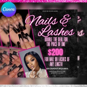 Nail Flyer DIY Nail Tech Flyer Nail Special Deal Flyer Nail Flyer Bookings Nail Tech Booking Flyer Nail Book Now DIY Nail Deal Booking Flyer
