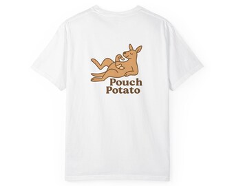 Funny Kangaroo Pouch Potato T-Shirt: Comfort Colors Lounge Wear