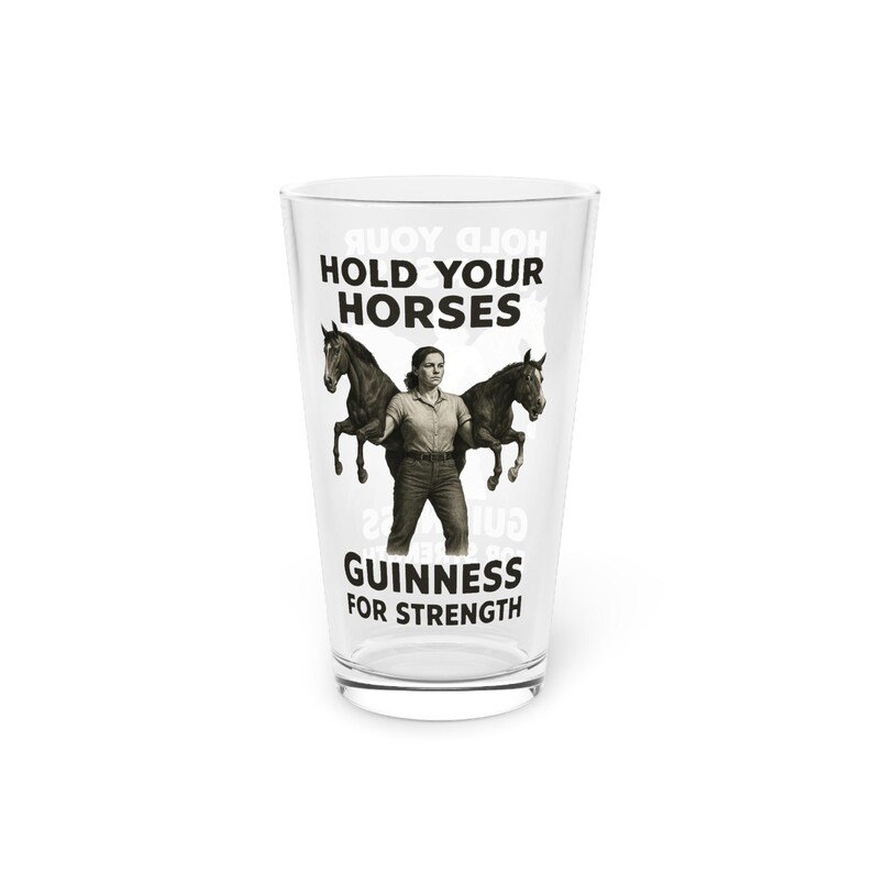Vaso de pinta Guinness: Frase "No te apresures" - Artículos de bar para el día del Derby imagen 2