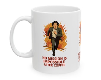 Mission Impossible Coffee Mug: Tom Cruise Movie Fan Gift