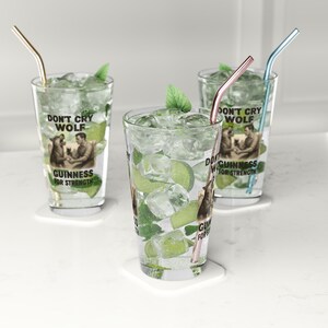 Guinness Pint Glass: Funny Beer Lover Gift, 16oz image 3