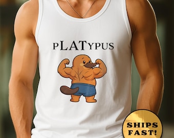 Camiseta de Ornitorrinco: divertida camiseta de animales, ropa de verano, camiseta de gimnasio, regalo para amigos, atuendo informal