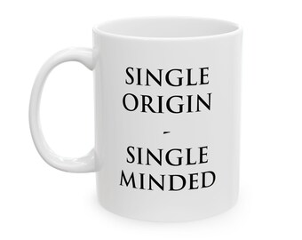 Specialty Coffee Ceramic Mug: Single Origin, Espresso & French Press