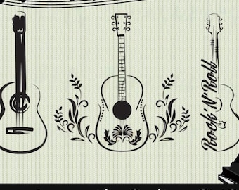 Acoustic Guitar SVG: DIY Crafting Clipart (Digital Download)
