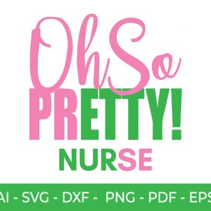 Oh zo mooie verpleegster SVG png dxf eps | Verpleegkundige svg | Leuke clipart om te knutselen en ontwerpen | Digitale downloads voor scrapbooking en doe-het-zelfprojecten