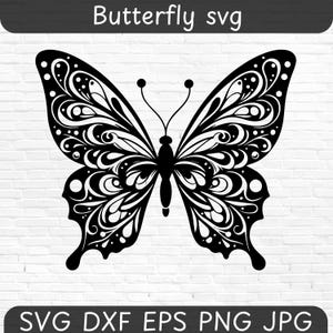 Papillon SVG, SVG papillon 3D, papillon SVG en couches, fichiers papillon pour Cricut, clipart papillon, papillons Svg, Silhouette