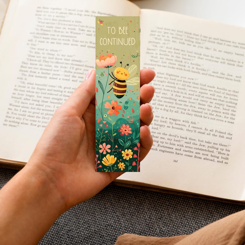 Bee Bookmark PNG Bundle: Retro Floral Designs (digital Download) - Etsy