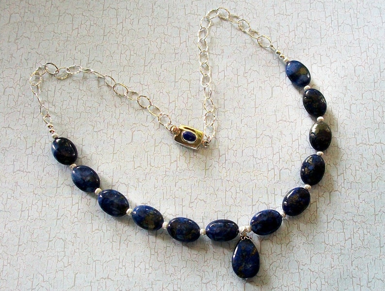 Lapis & Sterling Necklace image 2