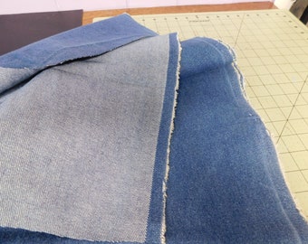 Distressed Denim Fabric | Etsy