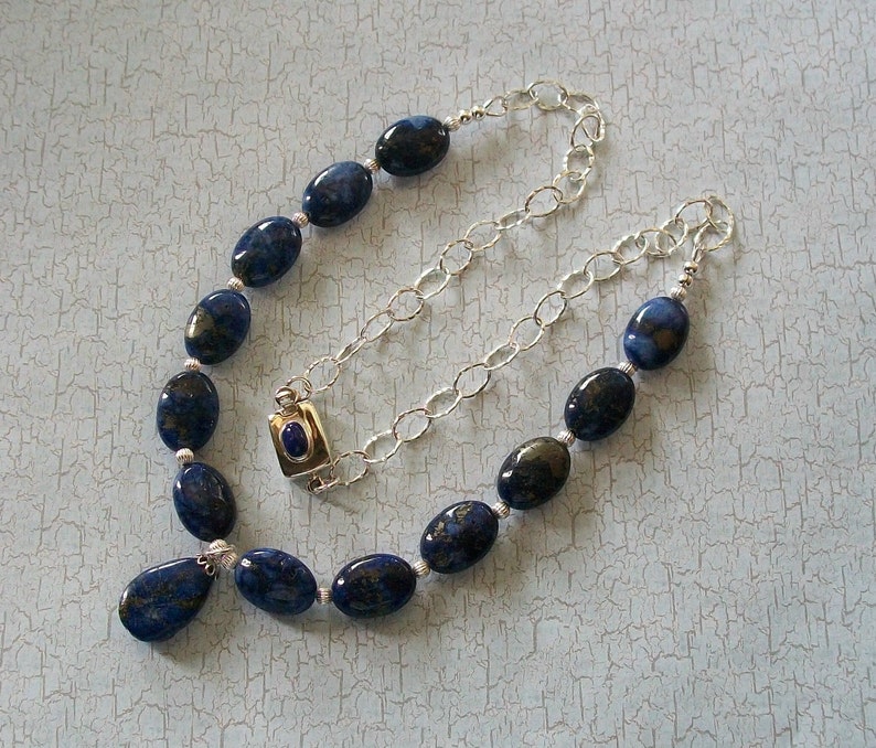 Lapis & Sterling Necklace image 5