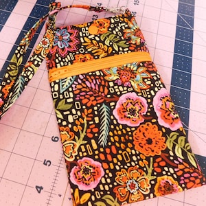 Floral Fabric Crossbody Bag
