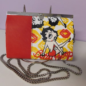 Red Leather Betty Boop Wallet/Crossbody Purse