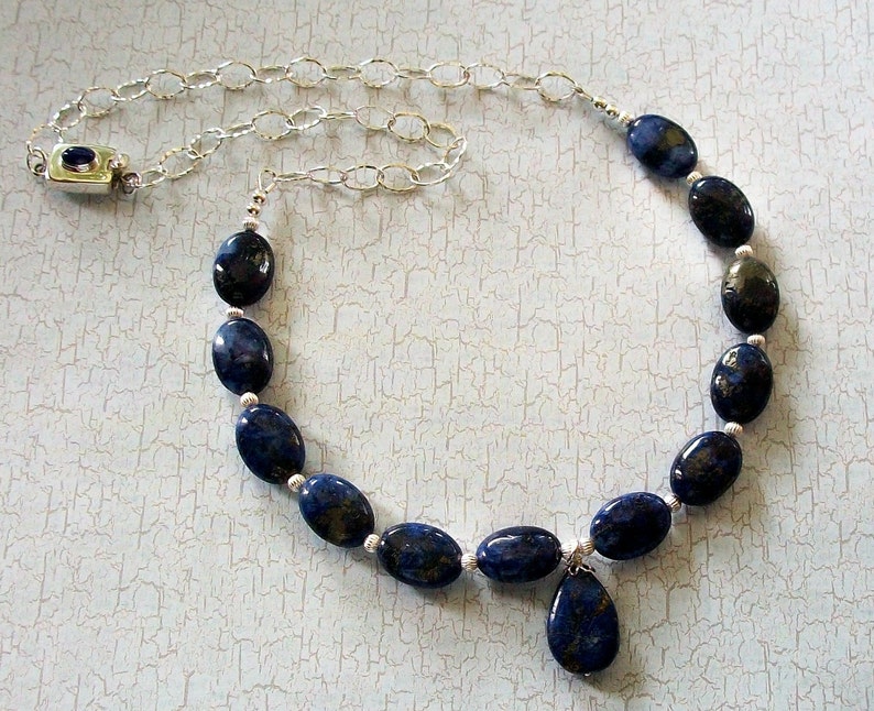 Lapis & Sterling Necklace image 1