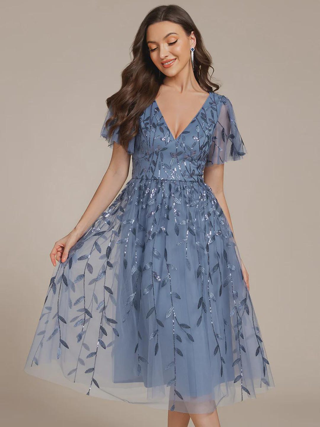 Dustin Midi Dress - Blue main image 1