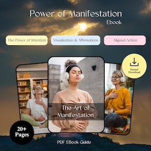 Power of Manifestation eBook | Law of Attraction Guide | Manifest Your Dreams | Digital Download for Abundance & Success